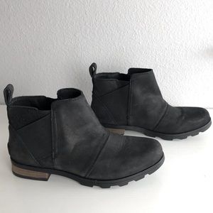 Sorel Emelie Waterproof Suede Chelsea Ankle Boots